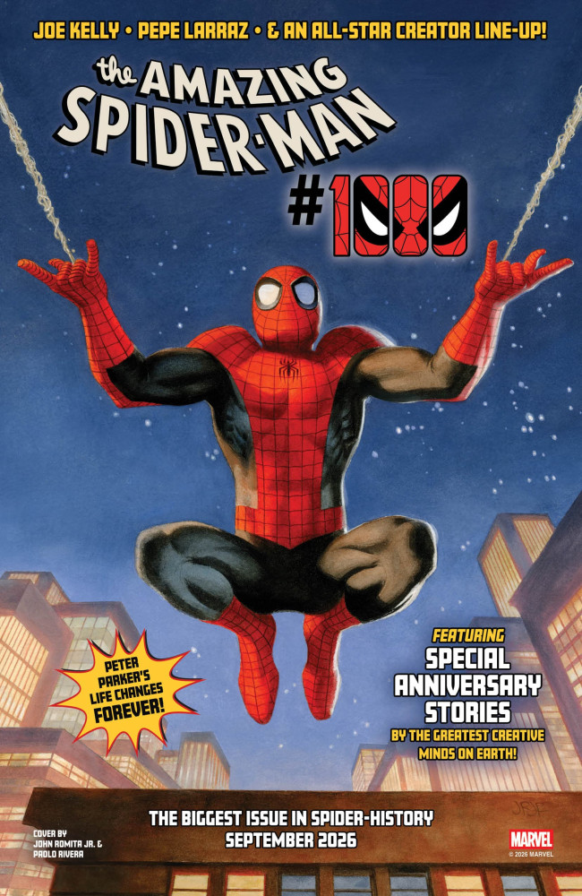 The Amazing Spider-Man 's 1.000ste editie verschijnt in september en wordt beschouwd als het "grootste nummer in de Spider -geschiedenis"