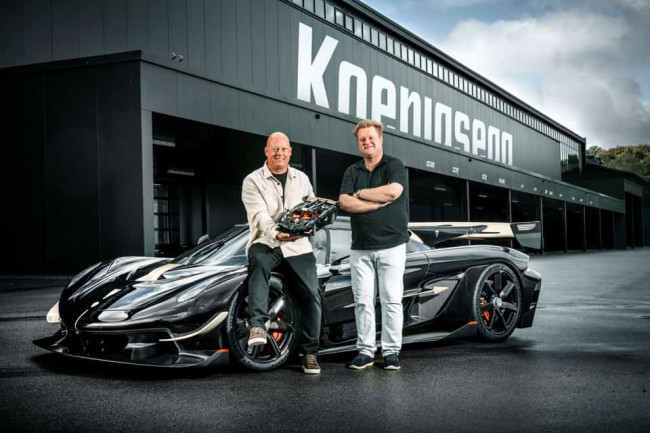 Lego maakte een levensgrote versie van de Koenigsegg Sadairs Speer die 111 km/u bereikte