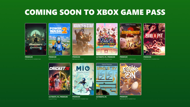 Microsoft heeft een nieuwe ronde entertainment gepresenteerd voor Game Pass-abonnees