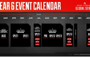 De volledige kalender voor Apex Legends Global Series Jaar 6 is onthuld