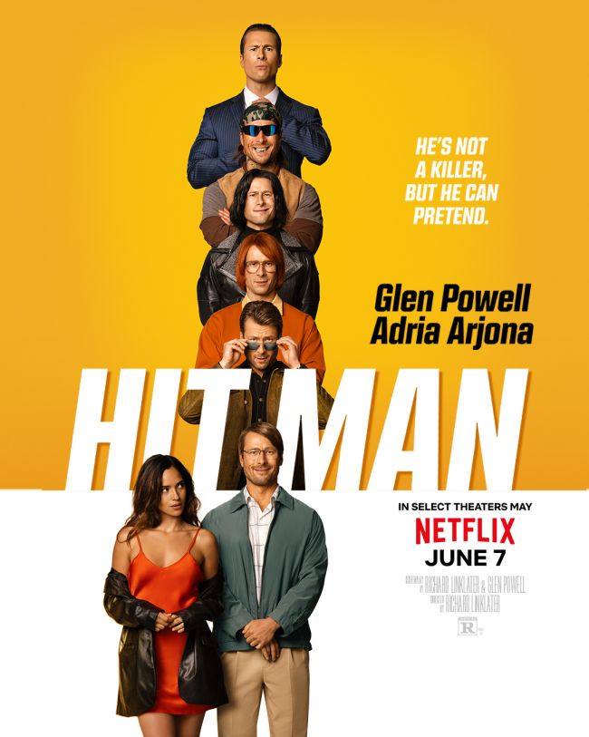Glen Powell schittert in de eerste trailer voor Hit Man 