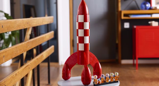 Kuifjes legendarische maanraket wordt omgebouwd tot een Lego set